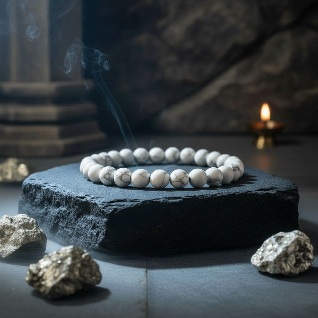 Howlite Bracelet For Anti-Stress & Calming Energy