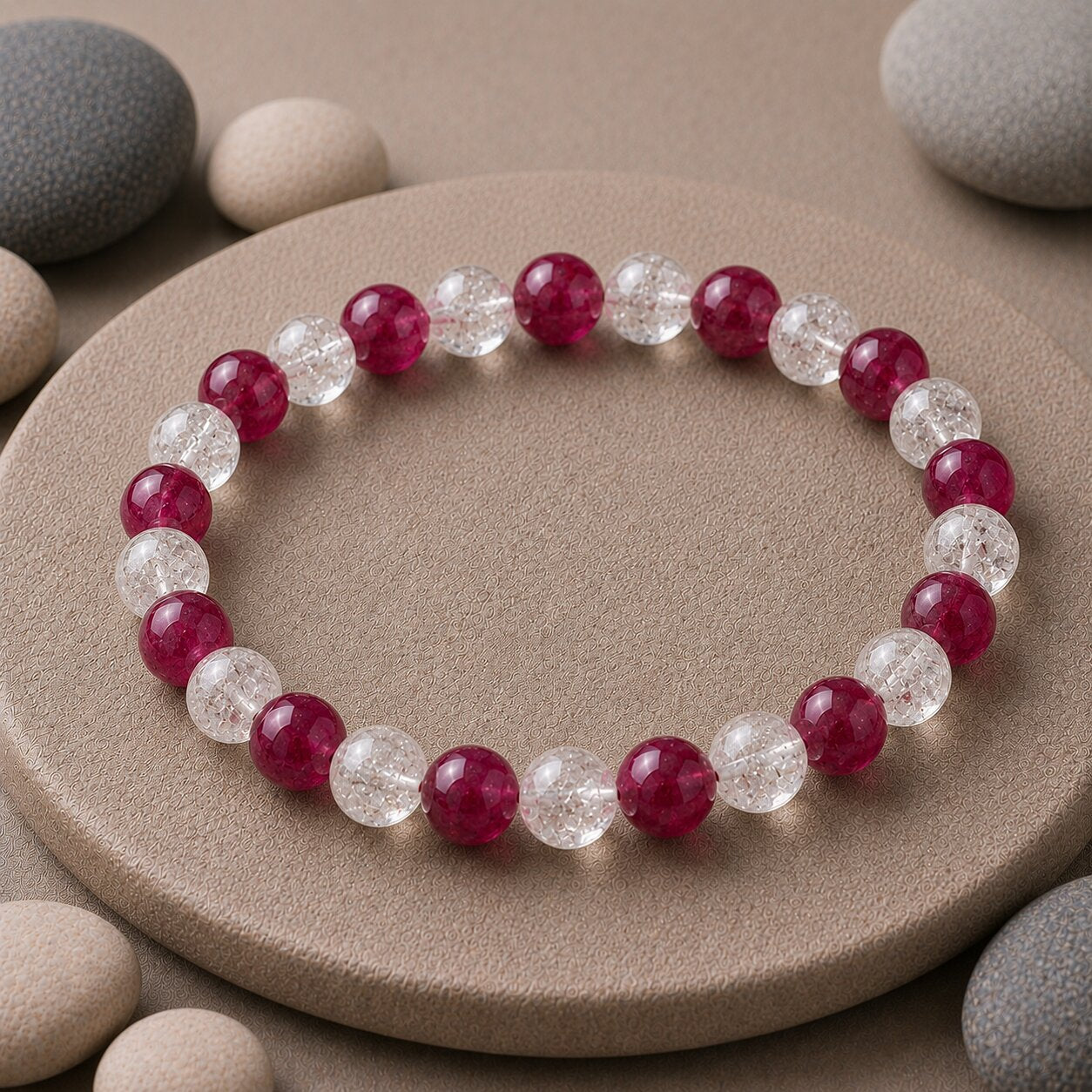 Diamond Bracelet With Ruby
