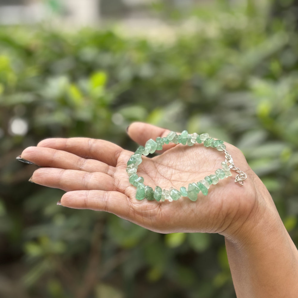 Green Womens Bracelet | Numerology No. 5 Bracelet | For Growth, Communication & Opportunity