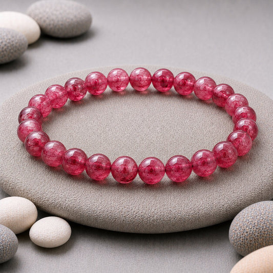 Ruby Quartz Bracelet