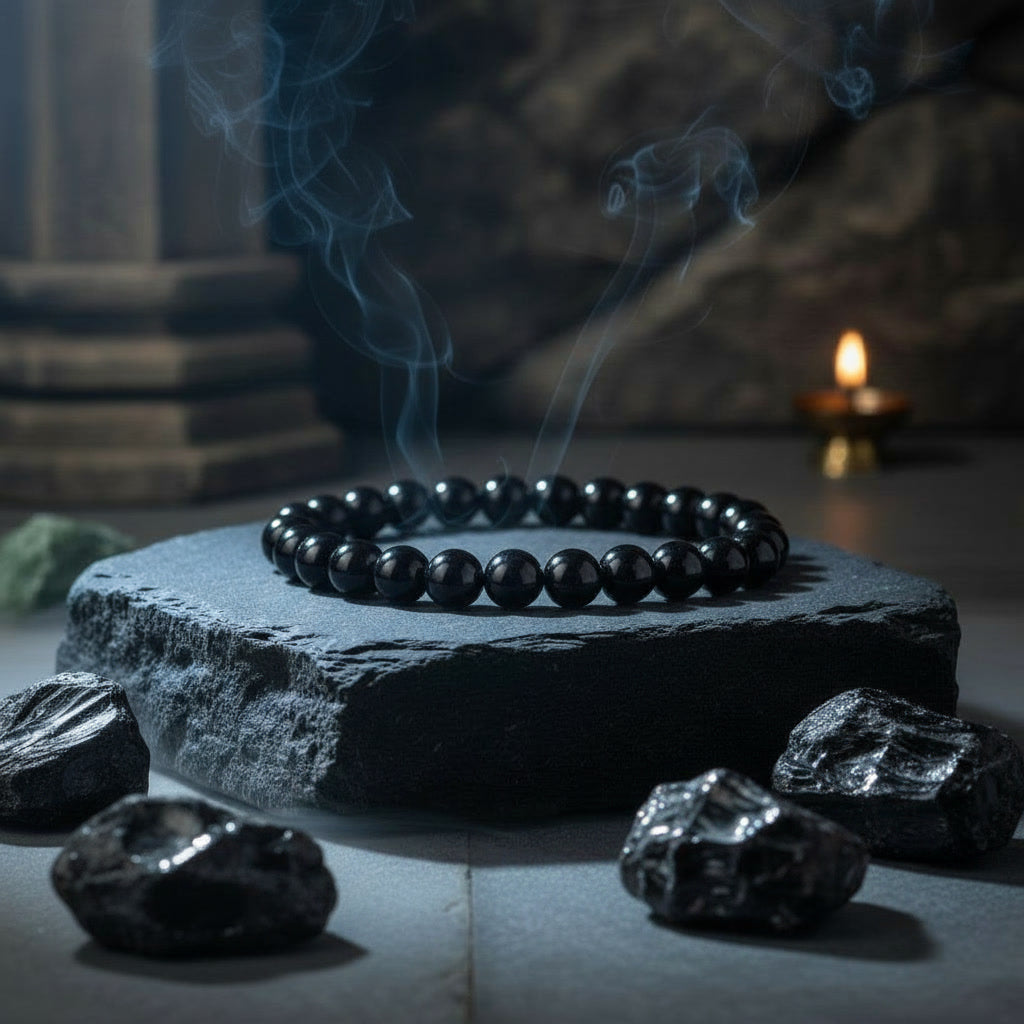 Black Obsidian Bracelet For Evil Eye Protection