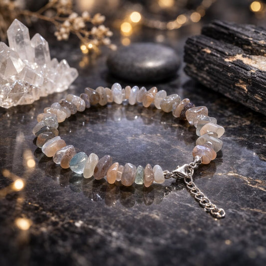 Botswana agate Chips Bracelet Adjustable
