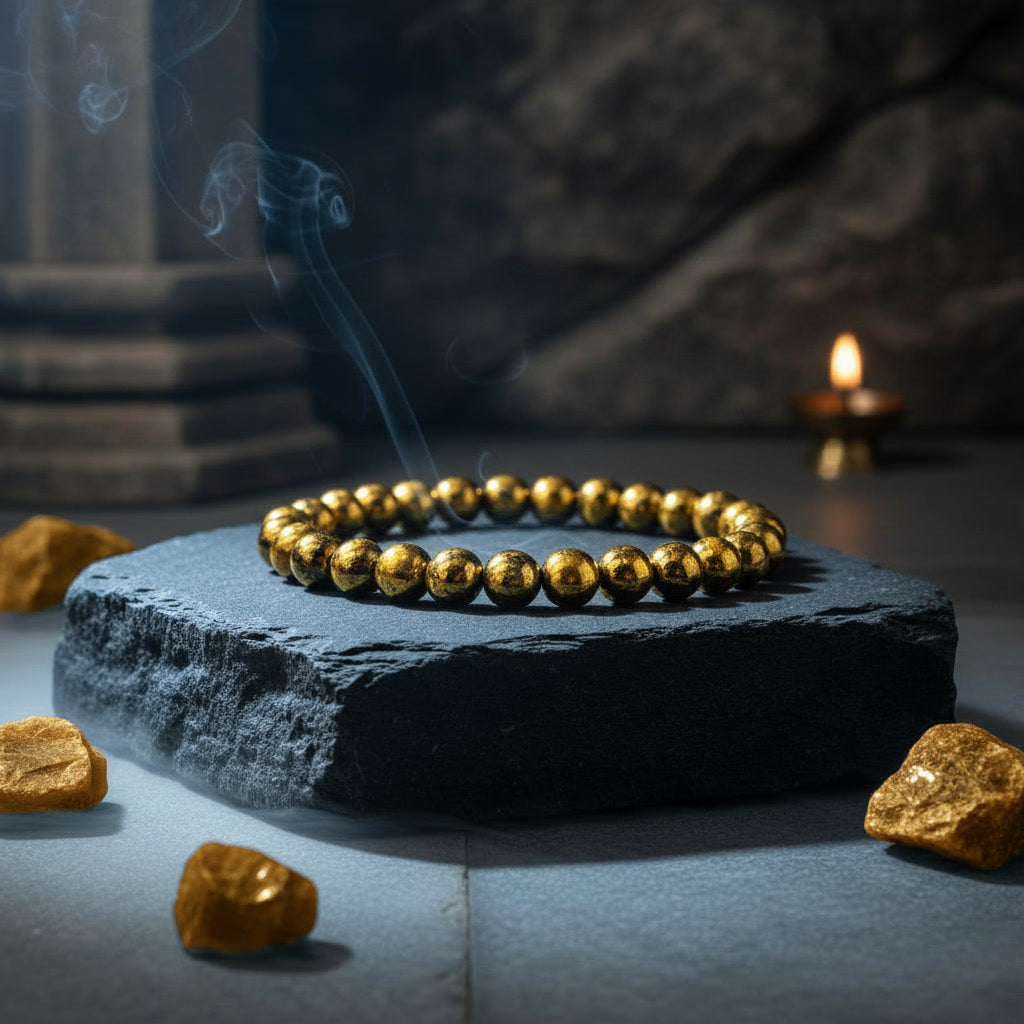 Hematite Bracelet For Discipline, Authority & Financial Stability