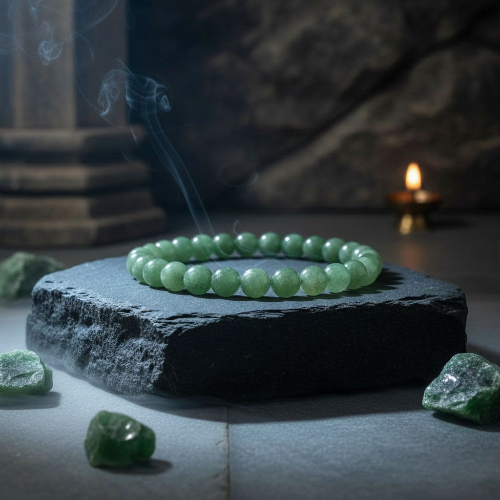 Green Aventurine Bracelet For Luck, Communication & Opportunity