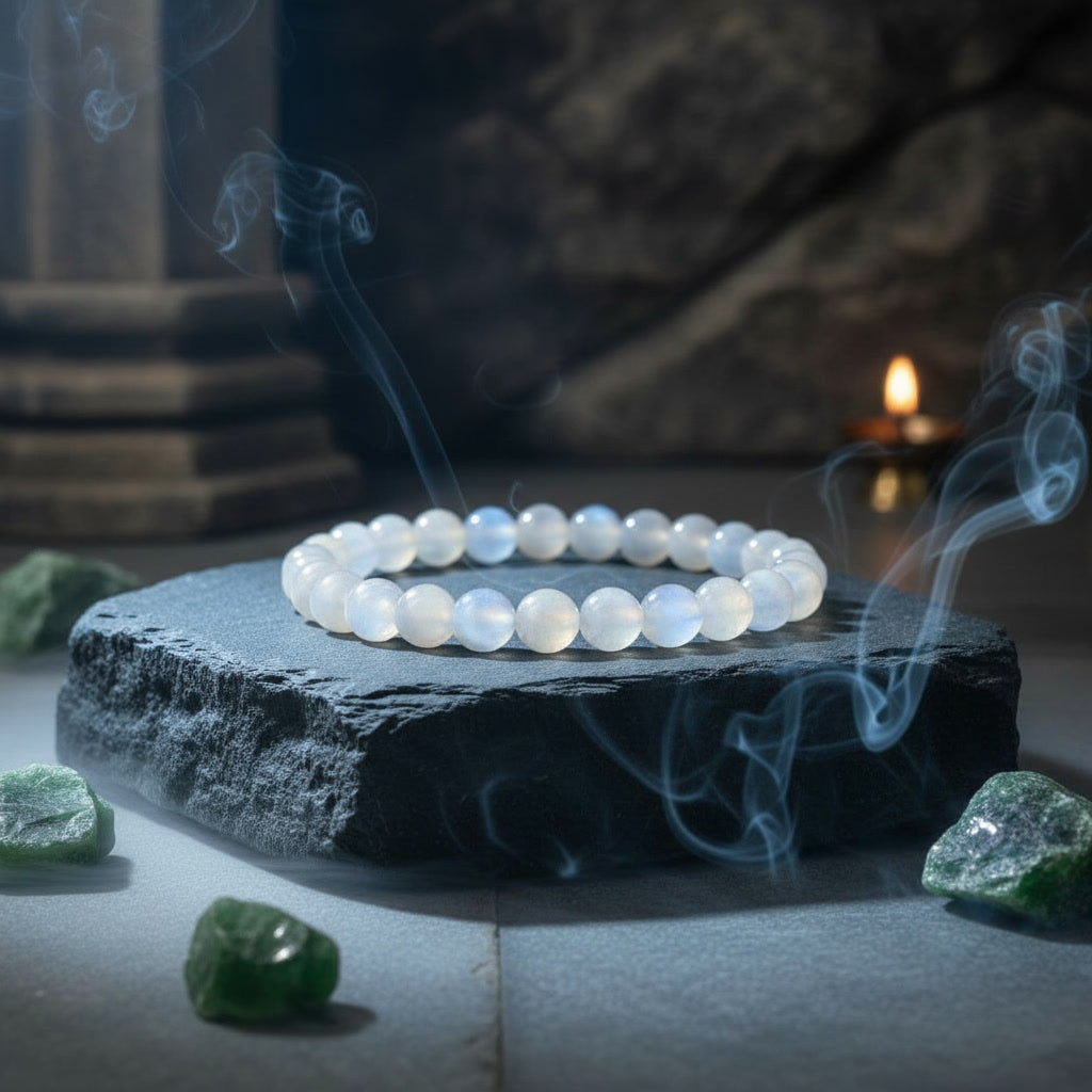 Moonstone Bracelet For Emotional Balance & Intuitive Strength