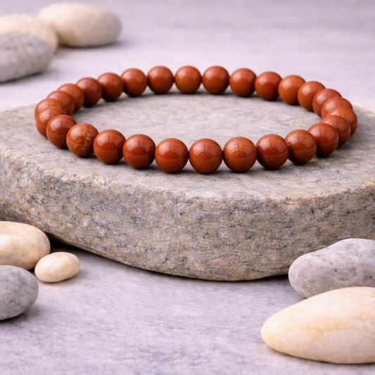 Red Jasper Bracelet  For Courage, Strength & Decisive Action