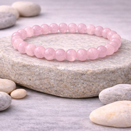 Rose Quartz Bracelet For Love, Harmony & Emotional Balance