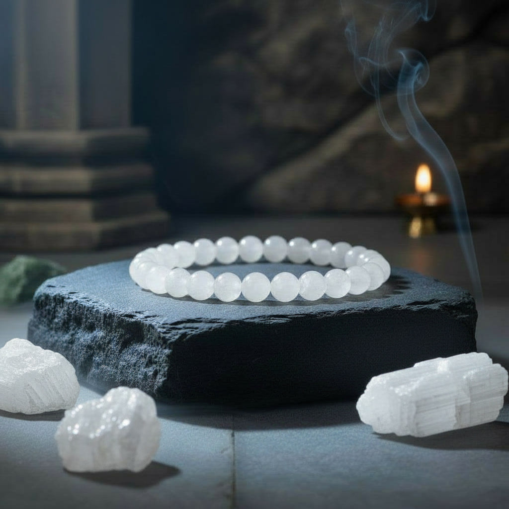 Selenite Bracelet For Spirituality & Meditation