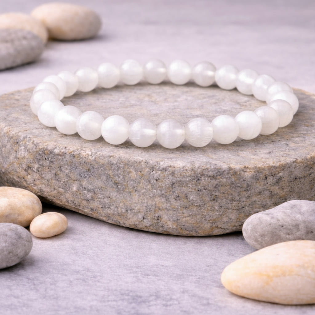 Selenite Bracelet For Spirituality & Meditation