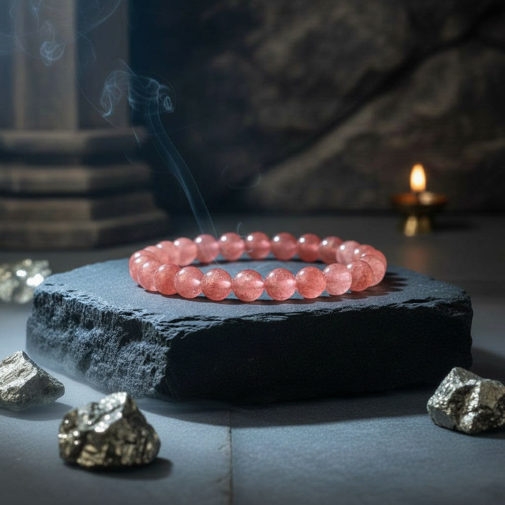 Strawberry Quartz Bracelet For Luxury & Comfort