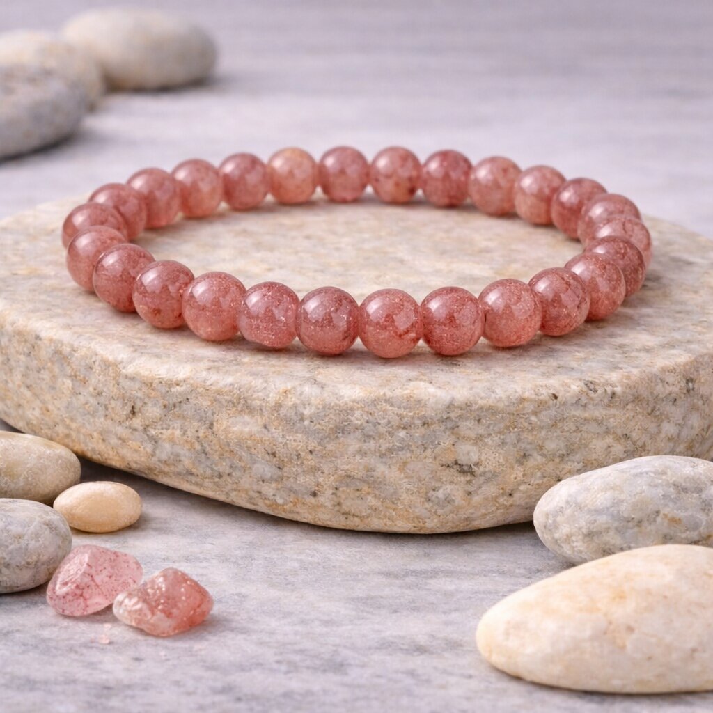 Strawberry Quartz Bracelet For Luxury & Comfort
